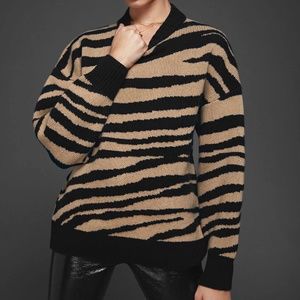 Anine Bing Cheyenne Sweater Zebra size Small